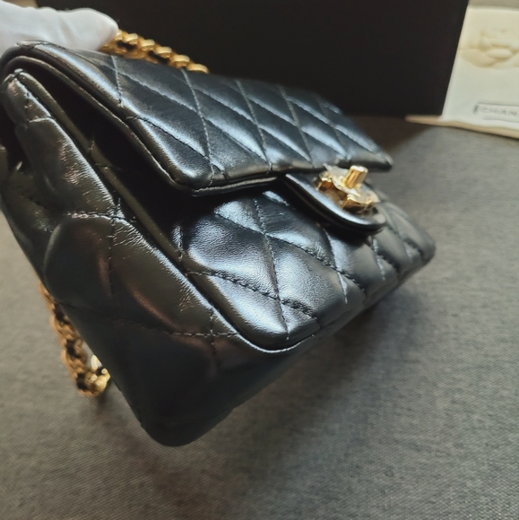 New 23S Métiers d'art Chanel Top handle Golden Links 2way Mini Rectangular - Picture 7 of 12